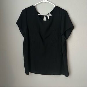 LC Lauren Conrad Black Women's Top